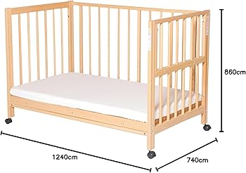 【国産サワベビー】ベッドサイドベッド　S型スクレ サワベビー 日本製ベビーベッド S型スクレ ナチュラル 添い寝ベッド